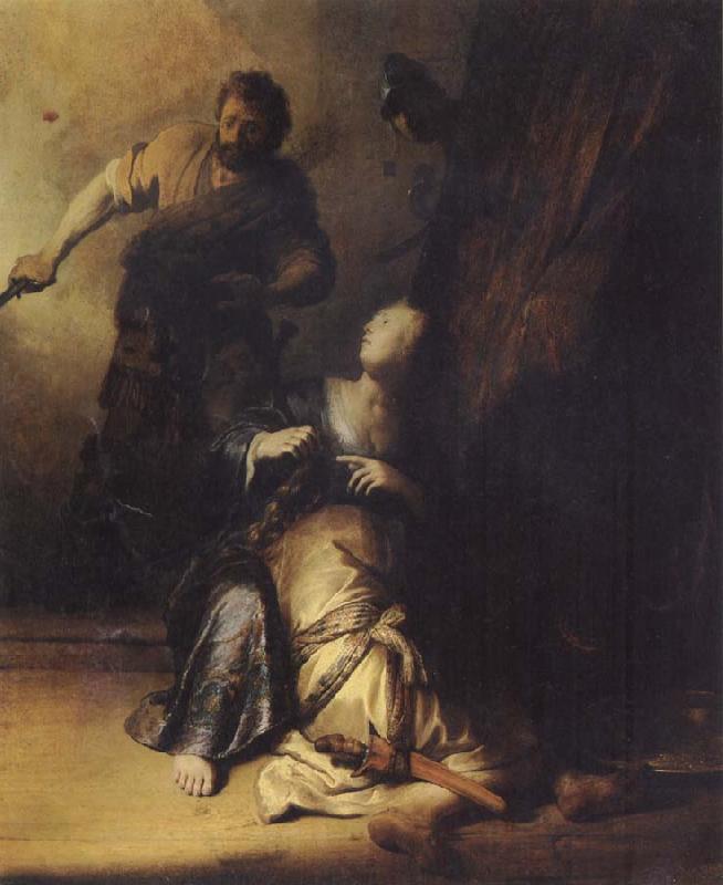 REMBRANDT Harmenszoon van Rijn Samson Betrayed by Delilah oil painting picture